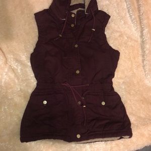 Snobbish Maroon Vest
